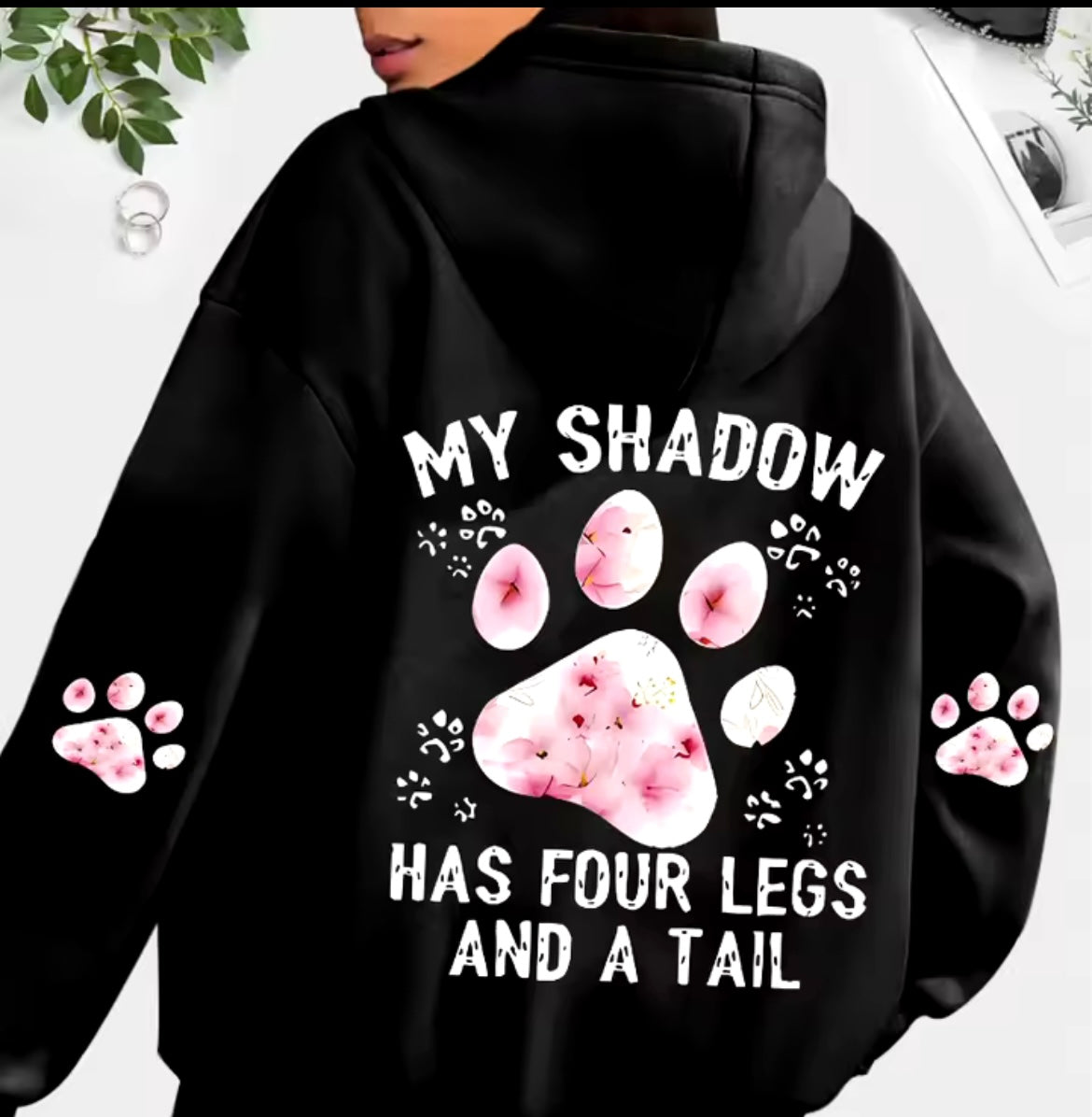 Paw print hoody