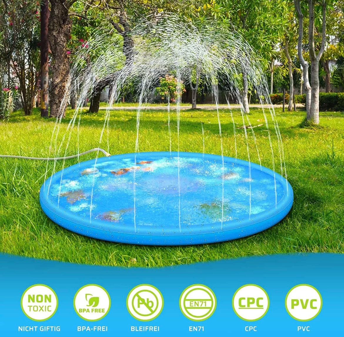 Sprinkler water mat