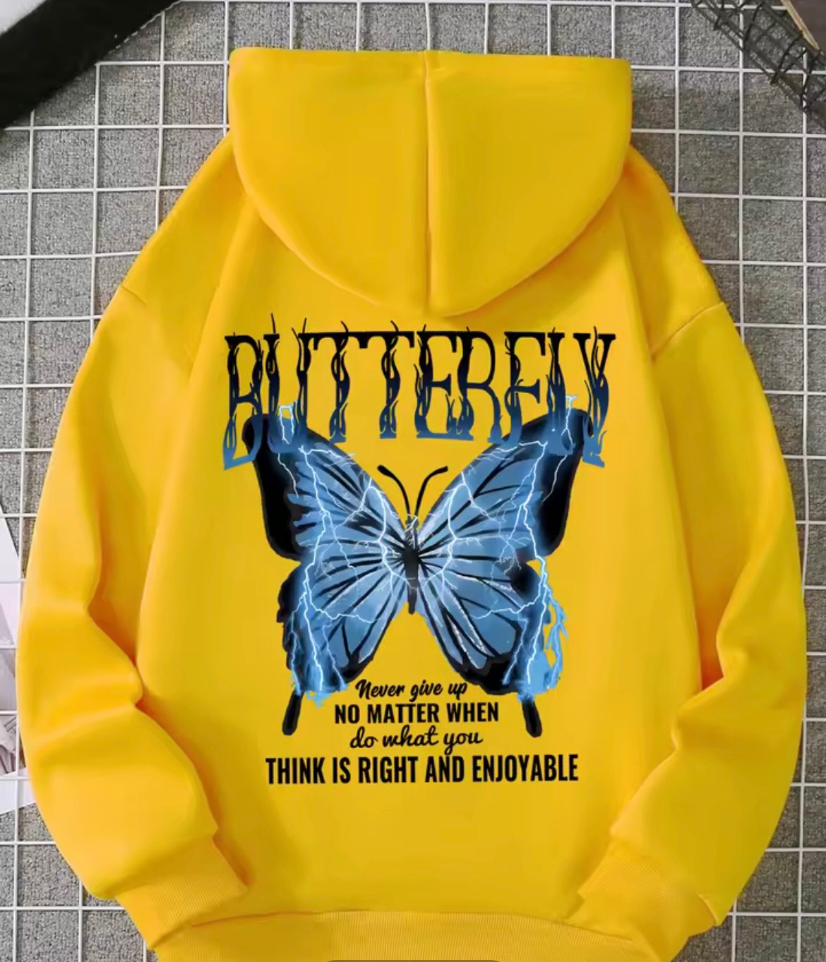 Blue Lightning Butterfly hoody