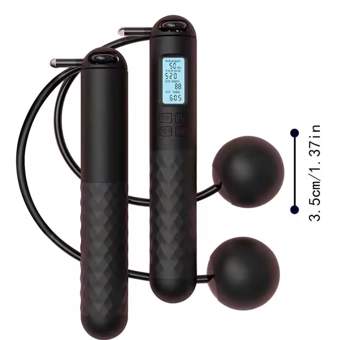 Cordless weighted jump rope