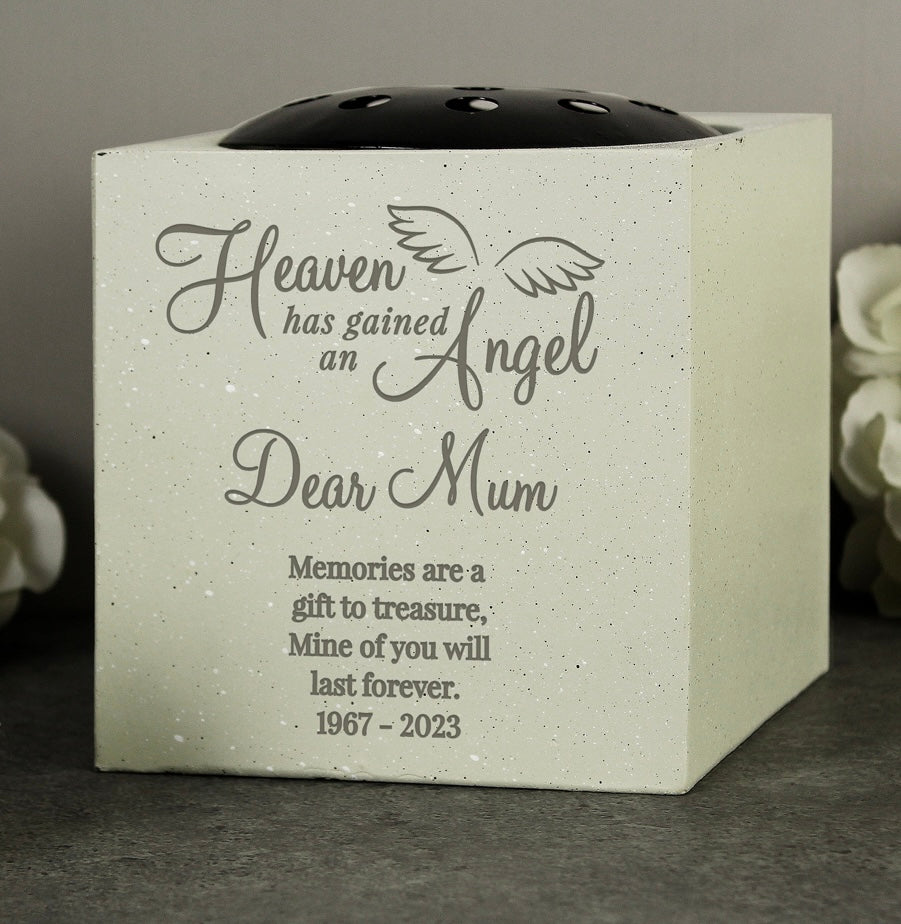 Personalised Angel Memorial Vase