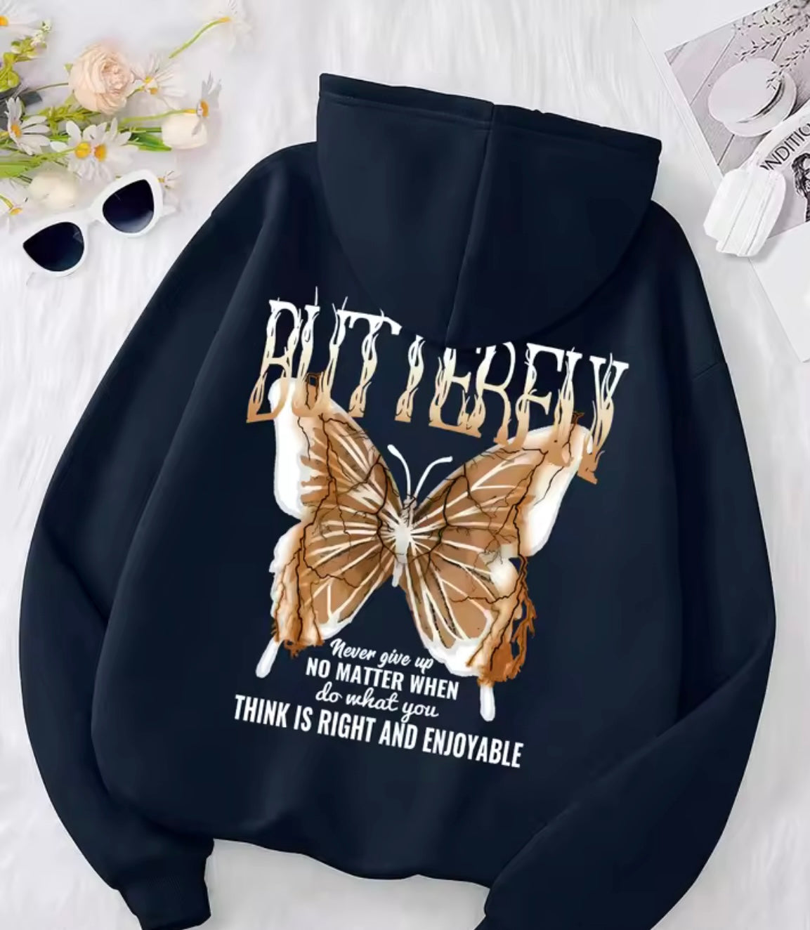 Blue Lightning Butterfly hoody