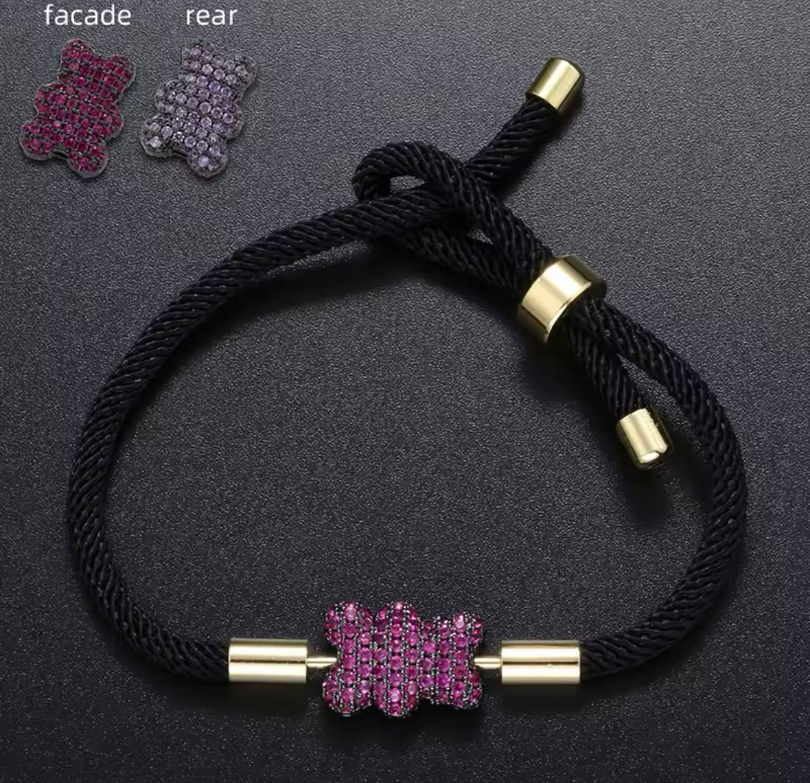 Bear braided  bracelet