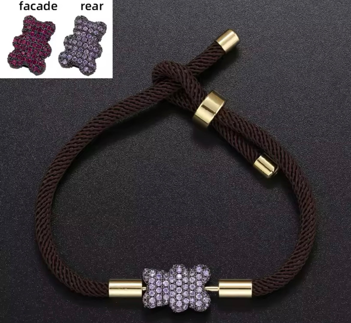 Bear braided  bracelet