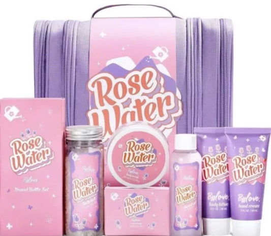 Luxury Spa Gift Set -12pcs Rose water Bath and Body Set