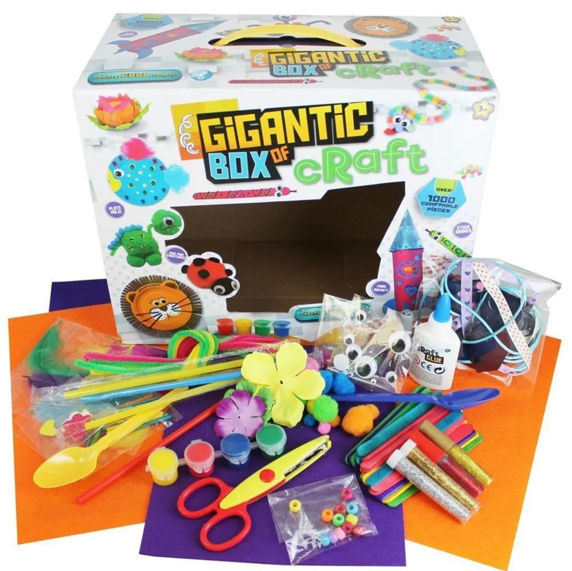 New Jumbo Box Of Craft 300Pcs Arts And Crafts Set