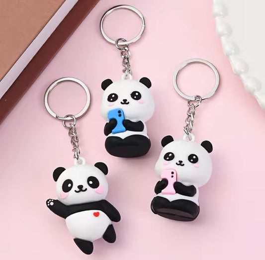 3pc Panda Keychain