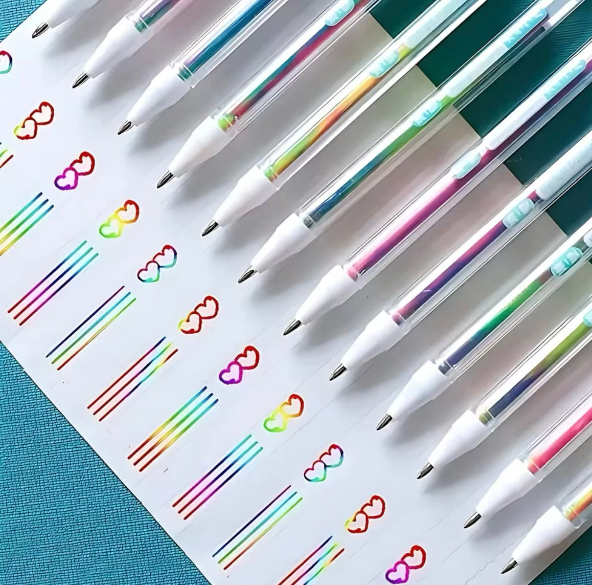 12-Pack Multicolor Gel Highlighter Pens