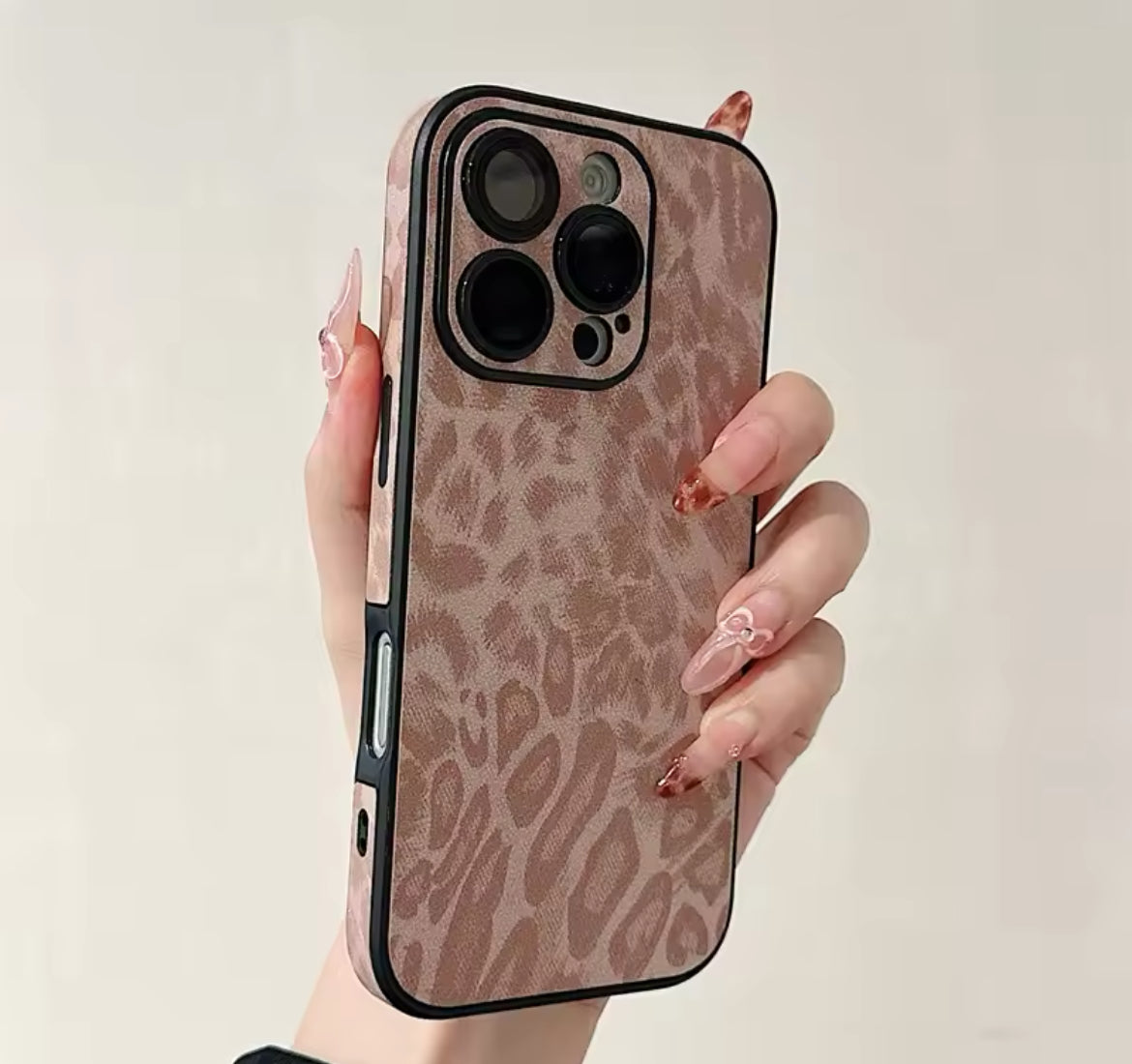 Leopard print phone case