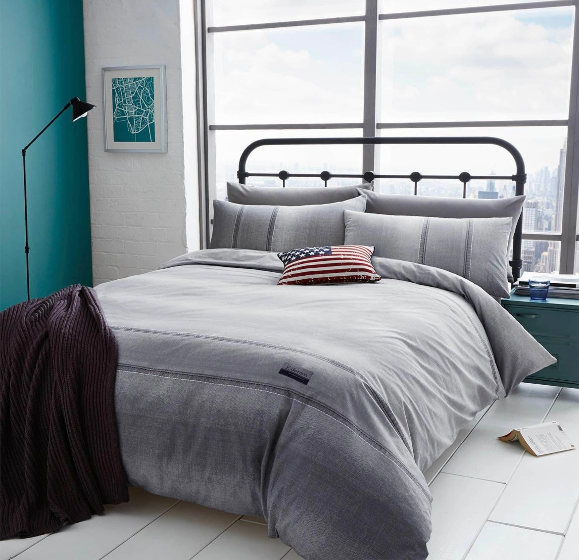 Denim Look Duvet Cover Set