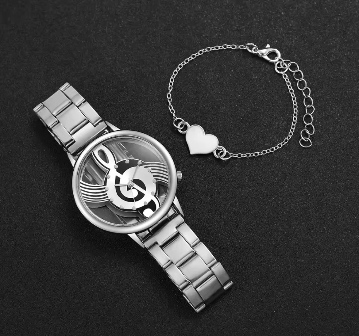 2PCS/Set watch and bracelet