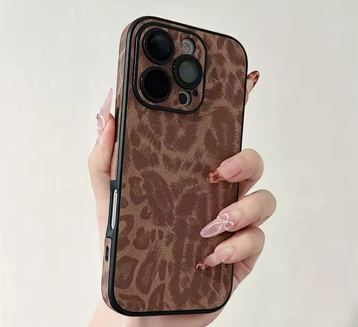 Leopard print phone case