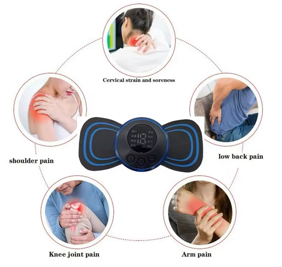 Massage Device Mini Massager Micro Current Neck Portable Shoulder Massager