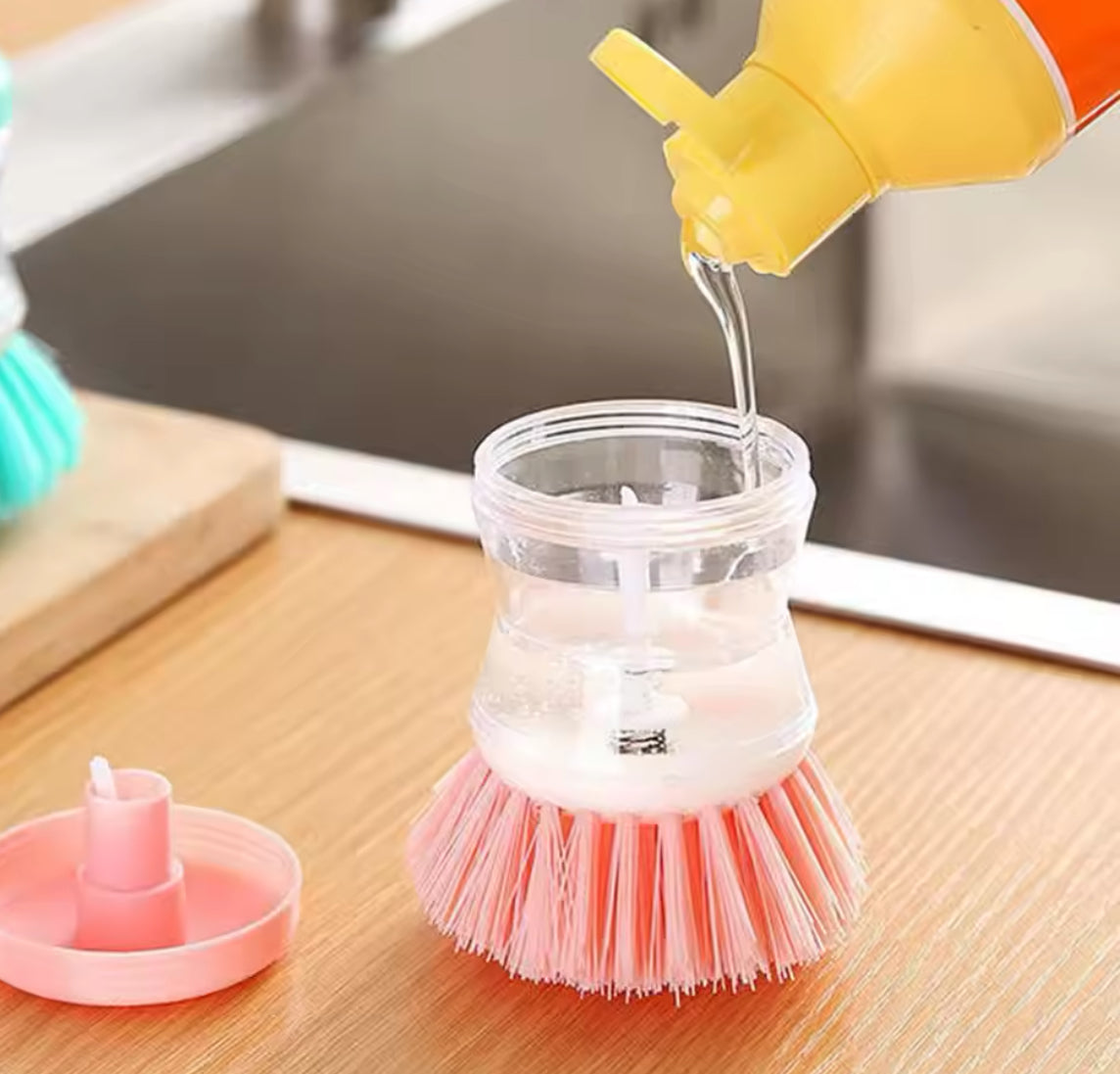 Kitchen dish washing brush