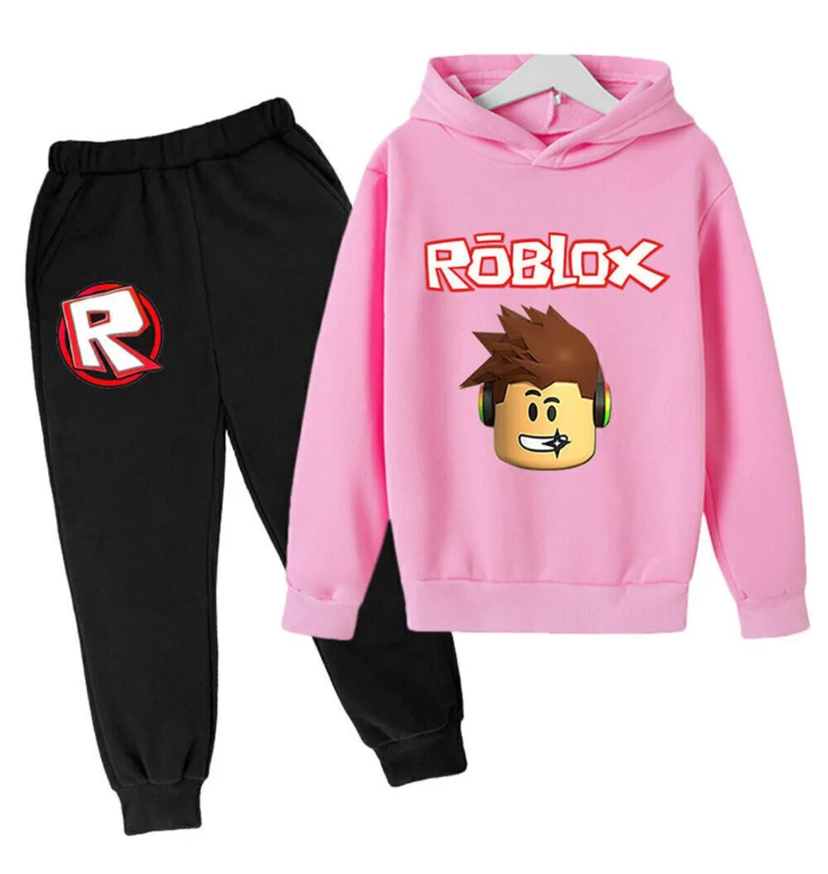 Boy Girls Kids Hoodie Tops Pants Tracksuit Set