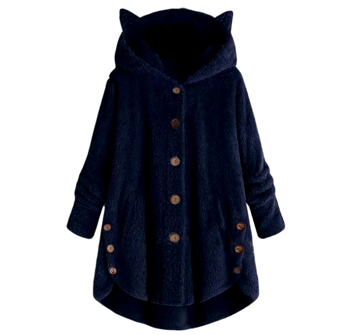 Cute Thick Plush Women Hoodies Winter Fur