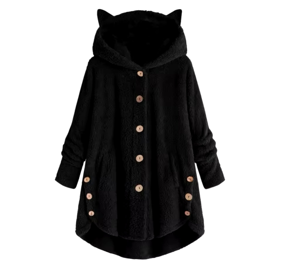 Cute Thick Plush Women Hoodies Winter Fur