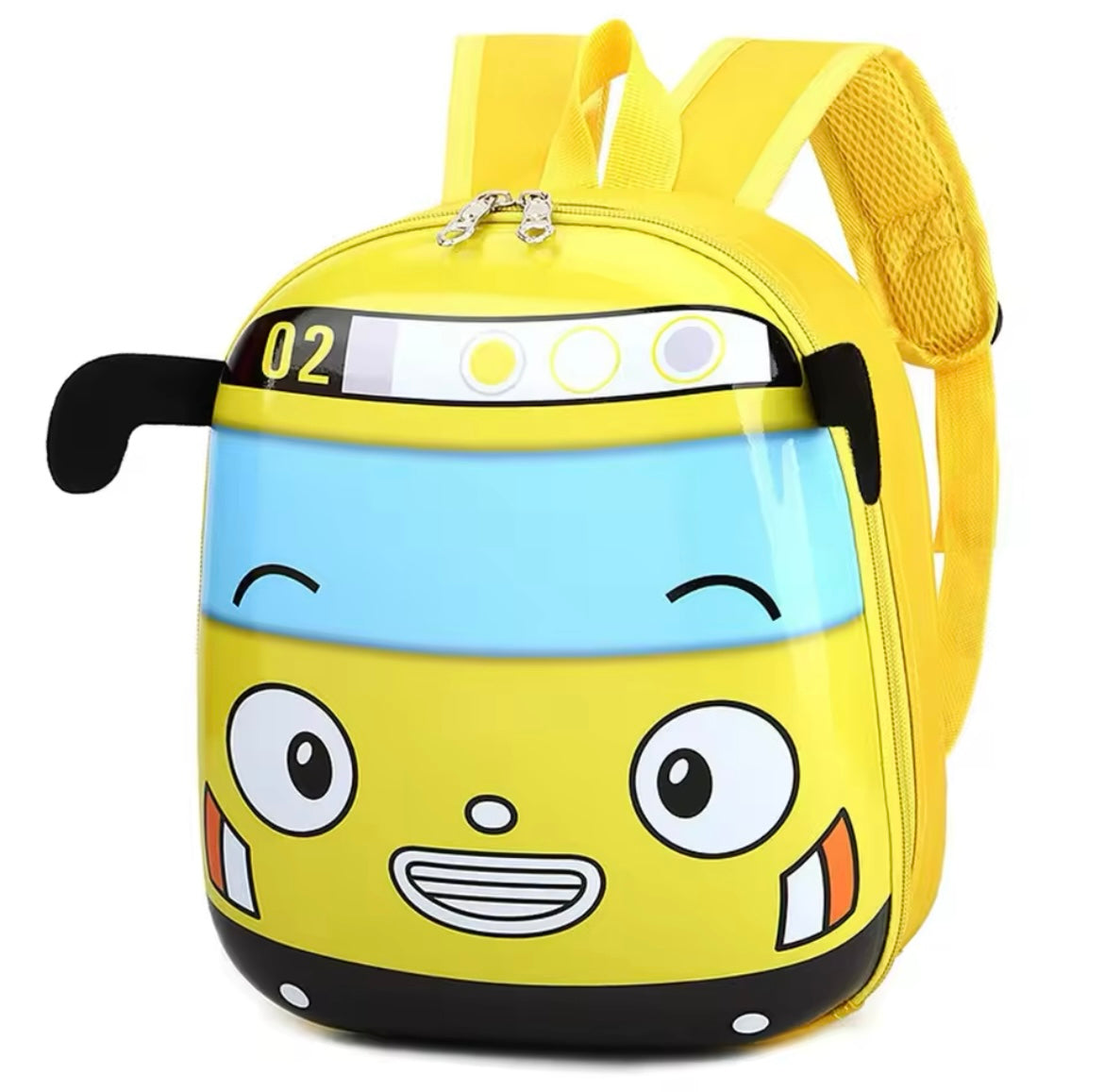 Cute 3D Cartoon Bus Kindergarten Children School Bag Backpack