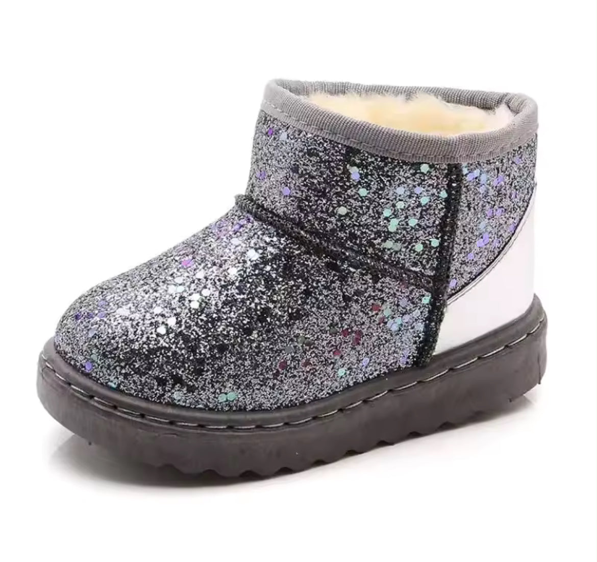 Kids glitter warm boots