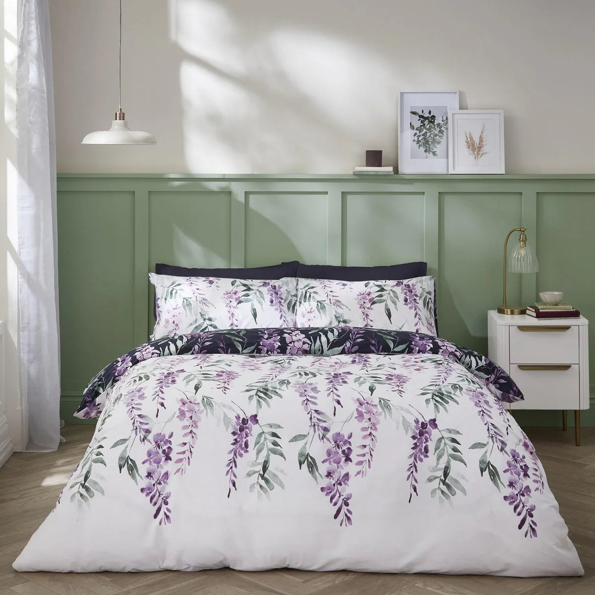 Wisteria Floral Duvet Cover Set