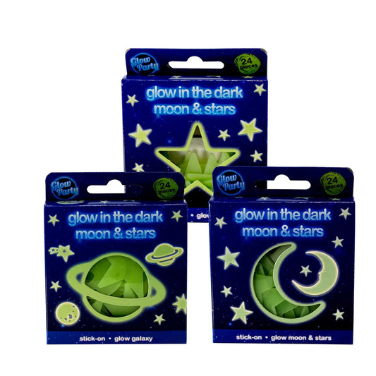 Glow in the Dark Moon and Stars