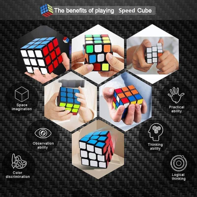 Set of 12 Puzzle Cubes