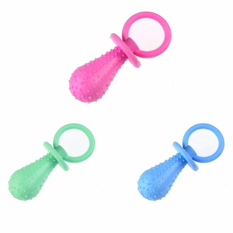 Pet Dummy Ring Shape Chew Training Toy for Dog - Random Colour