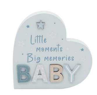 Baby heart plaque