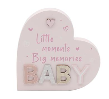 Baby heart plaque