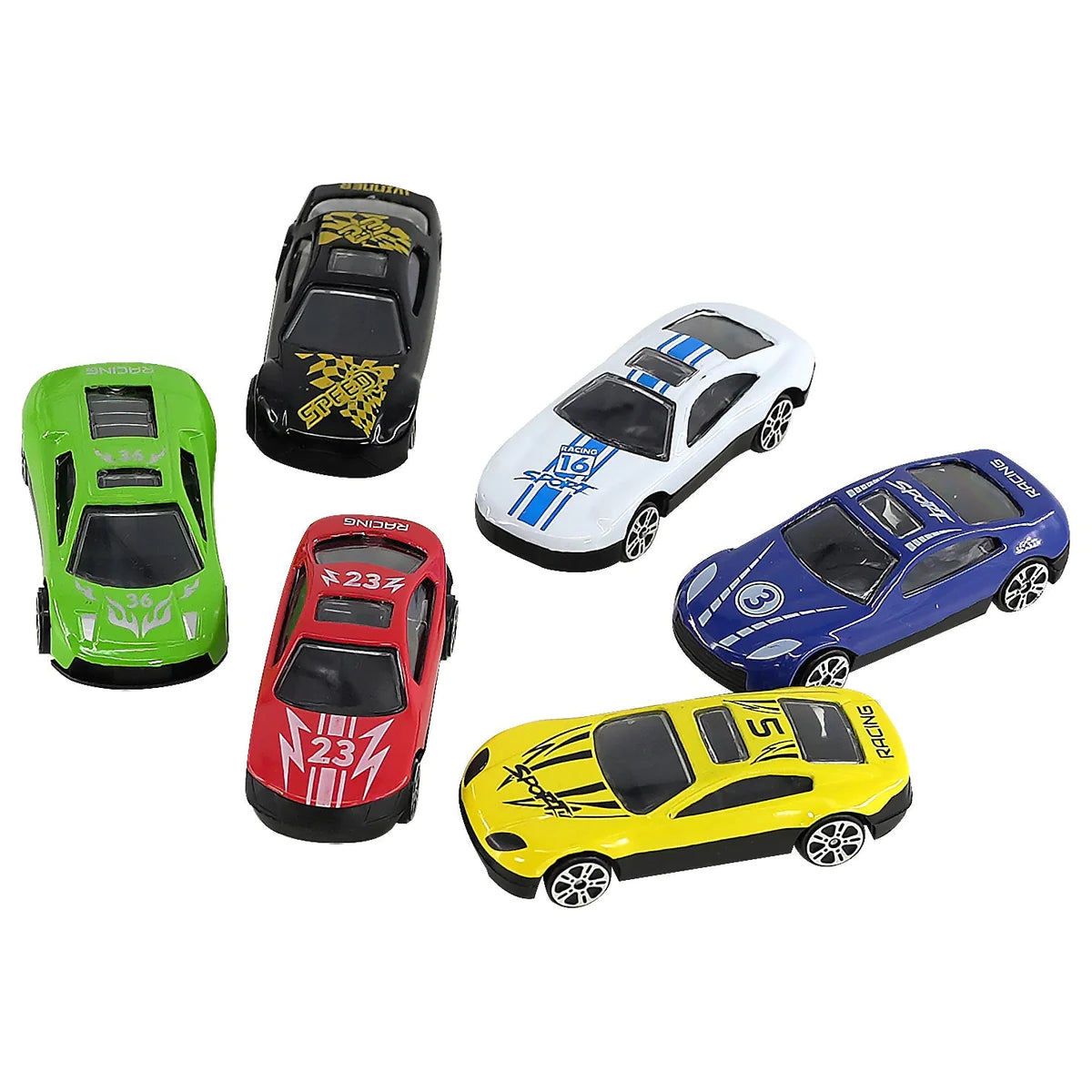 Kids Toy Truck Carrier & 6 Mini Cars Set