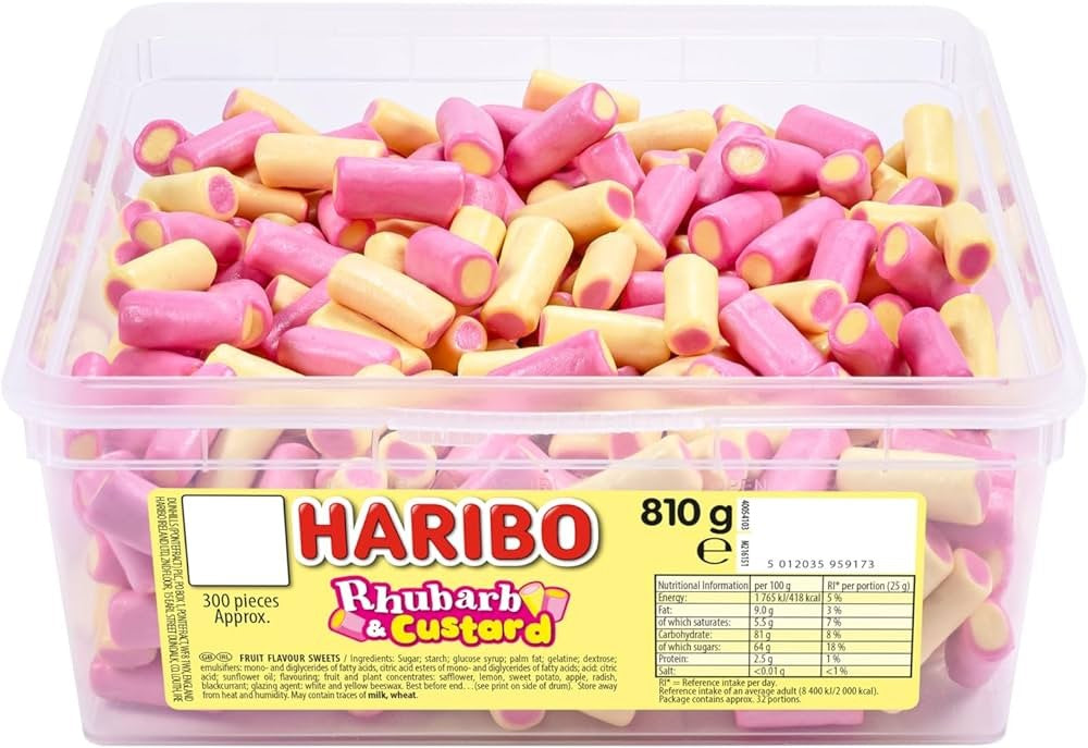 RHUBARB & CUSTARD TUB 810g