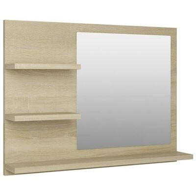 Bathroom Mirror 60x10.5x45 cm Engineered Wood