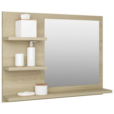 Bathroom Mirror 60x10.5x45 cm Engineered Wood