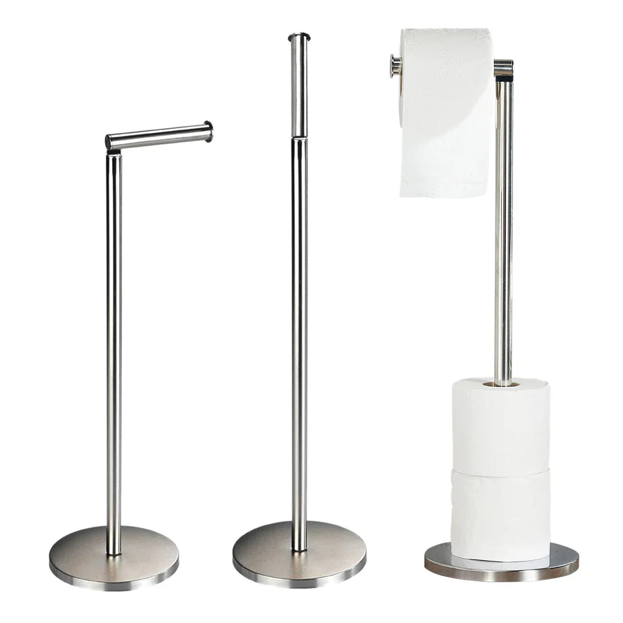 Toilet Roll Holder Free Standing - Chrome