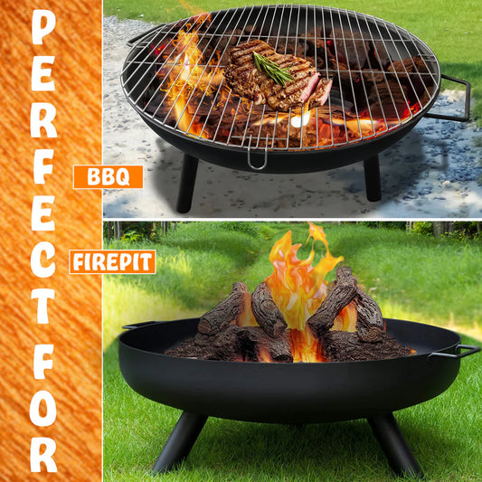 23" Large Round BBQ Steel Pit