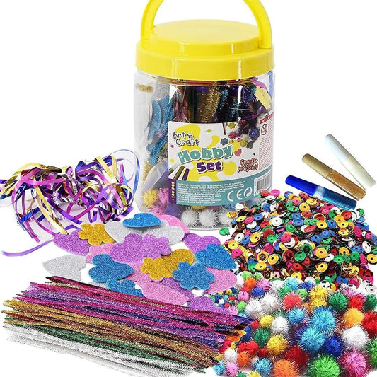 Kids Art & Craft Jar Art Set